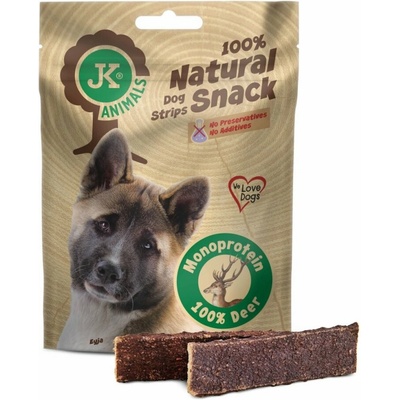 JK ANIMALS 100% Natural Snack Monoproteín Deer 100 g