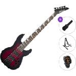 Jackson JS Series Concert Bass JS3VQ AH Standard SET Transparent Red Burst 5-струнна бас китара