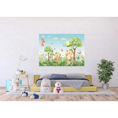 Ag Design FTDNM-5291 Dětská vliesová fototapeta na zed' Medvídek, rozměry 155 x 110 cm