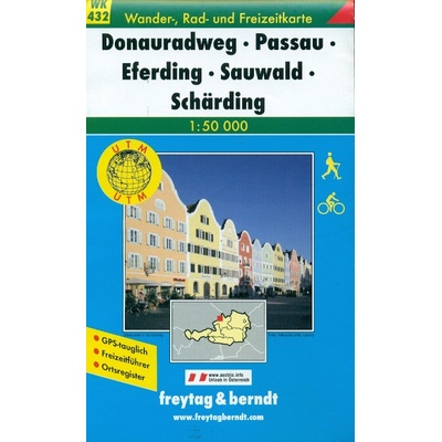 Donauradweg Passau Eferding Sauwald Schärding 1:50 000