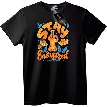 NOONEBRAND Тениска Заредена Котка с Глава Надолу - 3XL, Black