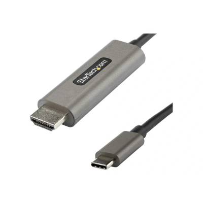 StarTech StarTech. com CDP2HDMM2MH адаптер за видео кабел 2 м HDMI тип A (стандартен) UBS тип C Черен, Сребърен (CDP2HDMM2MH)