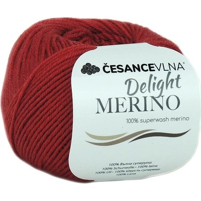 100% Merino příze - Delight červená