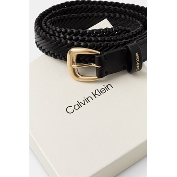 Calvin Klein плетен колан дамски от кожа (LV04F7087G)