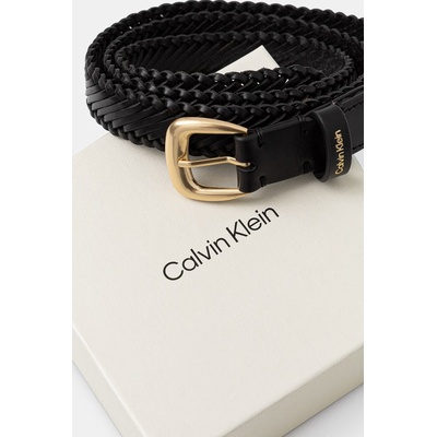 Calvin Klein плетен колан дамски от кожа (LV04F7087G)