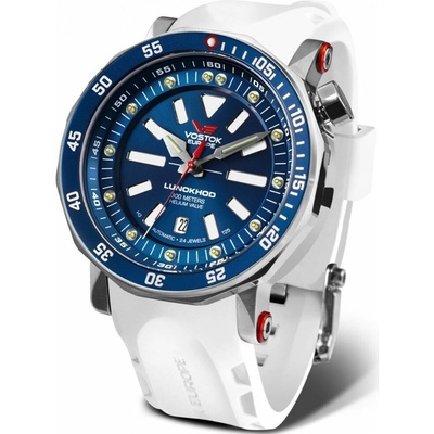 Vostok Europe NH35/620A634 Bílý silikonový řemínek