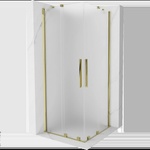 Mexen Velar Duo плъзгаща се душ кабина 100 x 100 см, матирано стъкло, злато - 871-100-100-32-50 (871-100-100-32-50)