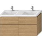 Jika Cubito Pure - Двоен шкаф за мивка 128х68 см, дъб H40J4274025191 (H40J4274025191)