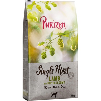 Purizon 2x12кг Single Meat Adult Purizon, суха храна за кучета - агнешко с грах и хмел без зърно