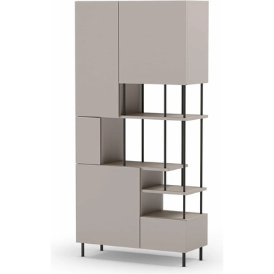 Krémovobiela knižnica 84x175 cm Perla – Marckeric