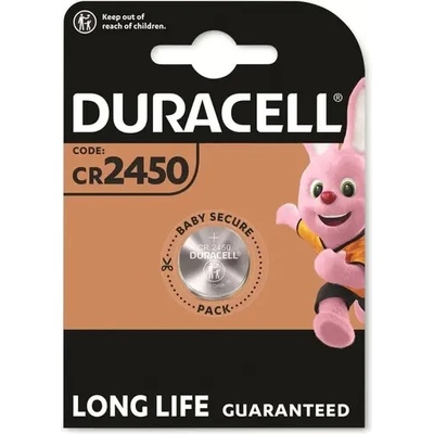 Duracell Бутонна батерия литиева duracell cr2450, 3v, 1 бр. в блистер, цена за 1 бр (dur-bl-cr2450)