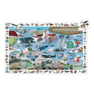 DJECO - Детски пъзел за наблюдателност - Въздушен клуб - 200 части (DJ07451)