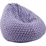 Pufrelax Пуф круша 520л. , Nirvana Gigant, Zippity Purple, Перящ се калъф, Пълнеж от Полистиролни перли, Гама Premium (PUF-G-NGG-PT-ZIP) - e-magazin