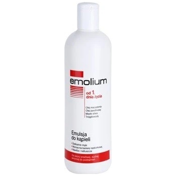 Emolium Wash & Bath emulze do koupele pro suchou a citlivou pokožku From the First Day of Life 400 ml
