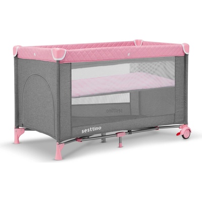 Sesttino Lia plus pink multifunkčná cestovná postieľka