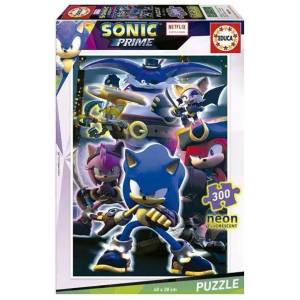 Educa - Puzzle Sonic Prime Neon - 300 piese