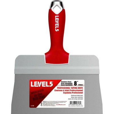 LEVEL5 Nerezová špachtľa 8" BIG-BACK so Soft-Grip rukoväťou