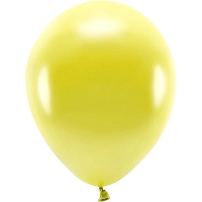 Latexové balóniky metalické Eco žlté 30cm