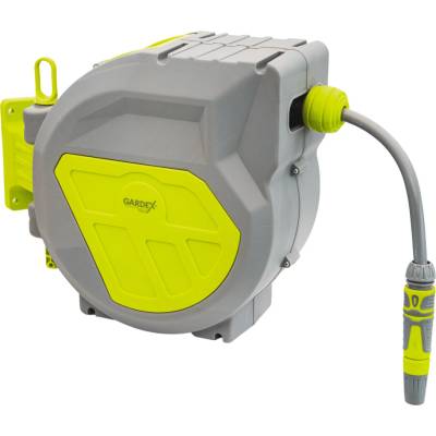 Gardex Tools Макара стенна с маркуч 1/2" 1.5 + 20 m + конектори LUXE GX