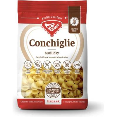 Liana Conchiglie mušličky bezlepkové těstoviny 200 g