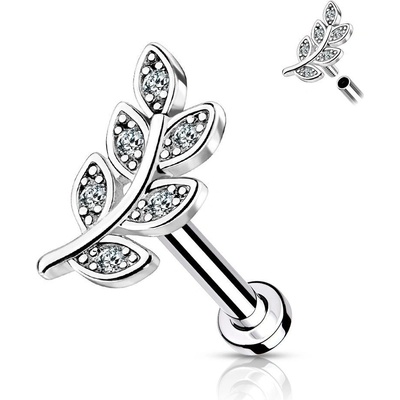 Šperky4U piercing do brady vetvička LB1090C-1206