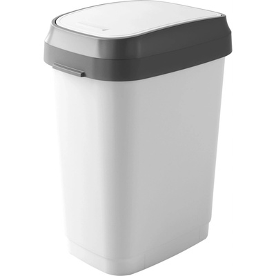 Strend Pro Plastový odpadkový kôš 25 l biely