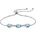 Silenti Jewelry Сребърна гривна "Небесносин Топаз