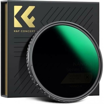 K&F Concept XV40 Nano-X Variabilní/Fader ND8-128 W/O Black 55 mm