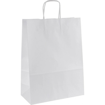 Tašky papírové kraft kroucená ucha - 260 x 120 x 340 mm