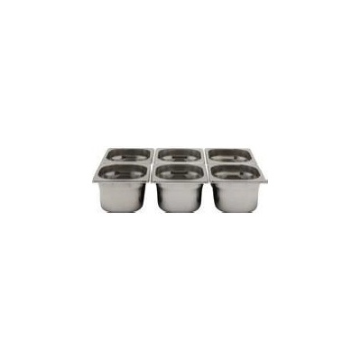 Nádoba GN 1/6 – 176 x 162 mm, HENDI, Budget Line, GN 1/6, 1L, 176x162x(H)65mm Hloubka: 6,5 cm