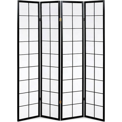 Autronic 4-dielny čierna 180 x 174 cm