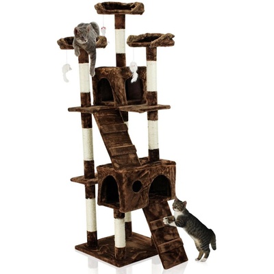 Hawaj Škrabadlo pre mačky tmavo hnedá 170 cm