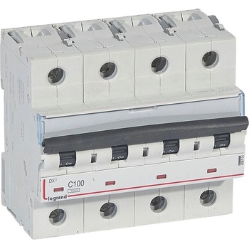 Legrand Автоматичен прекъсвач DX3 4P 100A крива C 10kA - 408704 (408704)