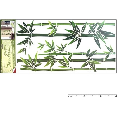 Anděl samolepiaca dekorácia 1330 45x21cm bambus zelený