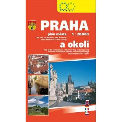 Praha a okolí 1:20 000 plán města