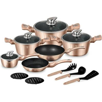 Pro-Tech shop Sada riadu s pokrievkami Rose Gold 15-dielna 55211