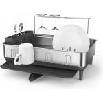 simplehuman Отцедник за съдове Simplehuman с поставки за чаши и чаши на столче сив (KT1181)