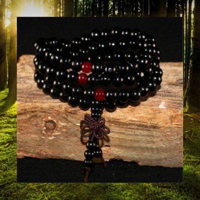DN drevený náramok Handmade 05 čierna