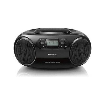 Philips CD Радиокасетофон PHILIPS CD Radio DAB, FM, LCD Дисплей, 3.5 mm Audio-In, Черен, AZB500/12