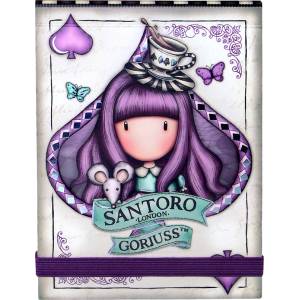 Santoro Джобен бележник Santoro Gorjuss - Wonderland, A Little More Tea, 80 листа (1121GJ02)