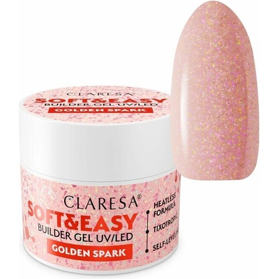 Eranti Claresa Soft Easy stavebný gél golden spark 45g