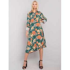 Ex Moda Дамска ежедневна рокля модел 2909-3.37 ex moda цвят тъмнозелен