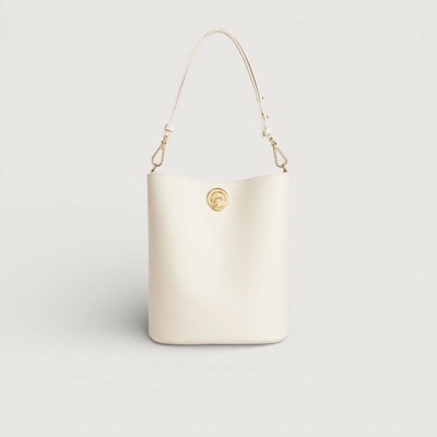 Coccinelle NIKLA CROSSBODY kožená kabelka Pearl/Cognac E1TOA230101685TU