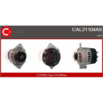 ALTERNATOR 12V 80A CAL21104AS