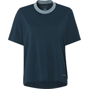 Vaude Дамска фланелка с къс ръкав за колоездене Vaude Women's Loamer Shirt Cycling jersey - Dark Sea - размер 40 (EU) (156-2548-0213)