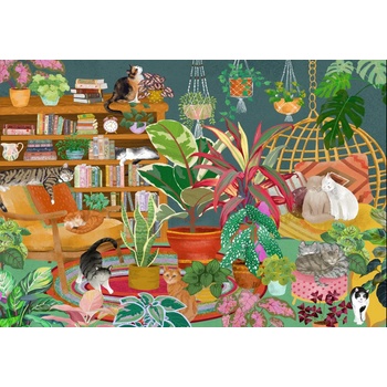 Pieces & Peace - Puzzle Boho Cats - 1 000 piese
