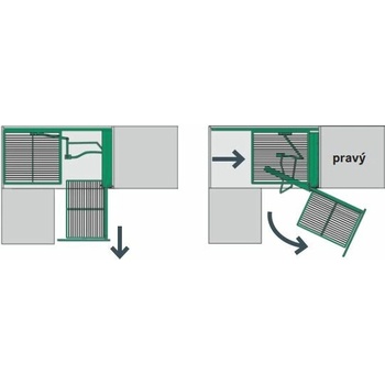 Kessebohmer Kes 260401 MagicCorner 900-1000mm