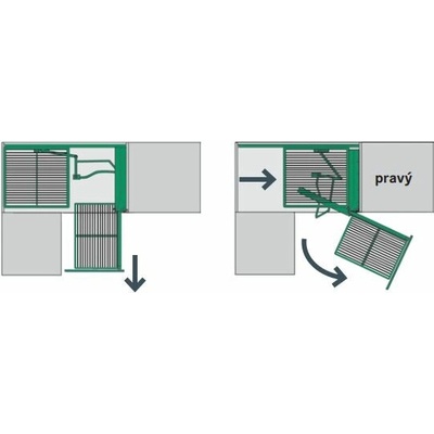 Kessebohmer Kes 260401 MagicCorner 900-1000mm