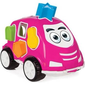 Pilsan Детски сортер Pilsan - Кола, Розов (107643)