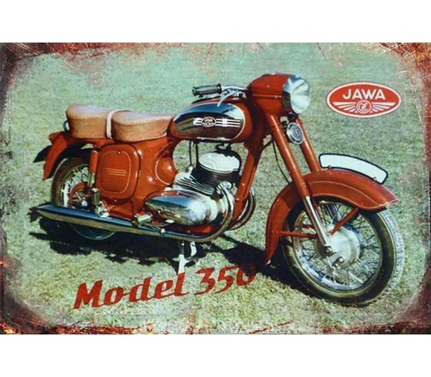 Ceduľa JAWA model 350